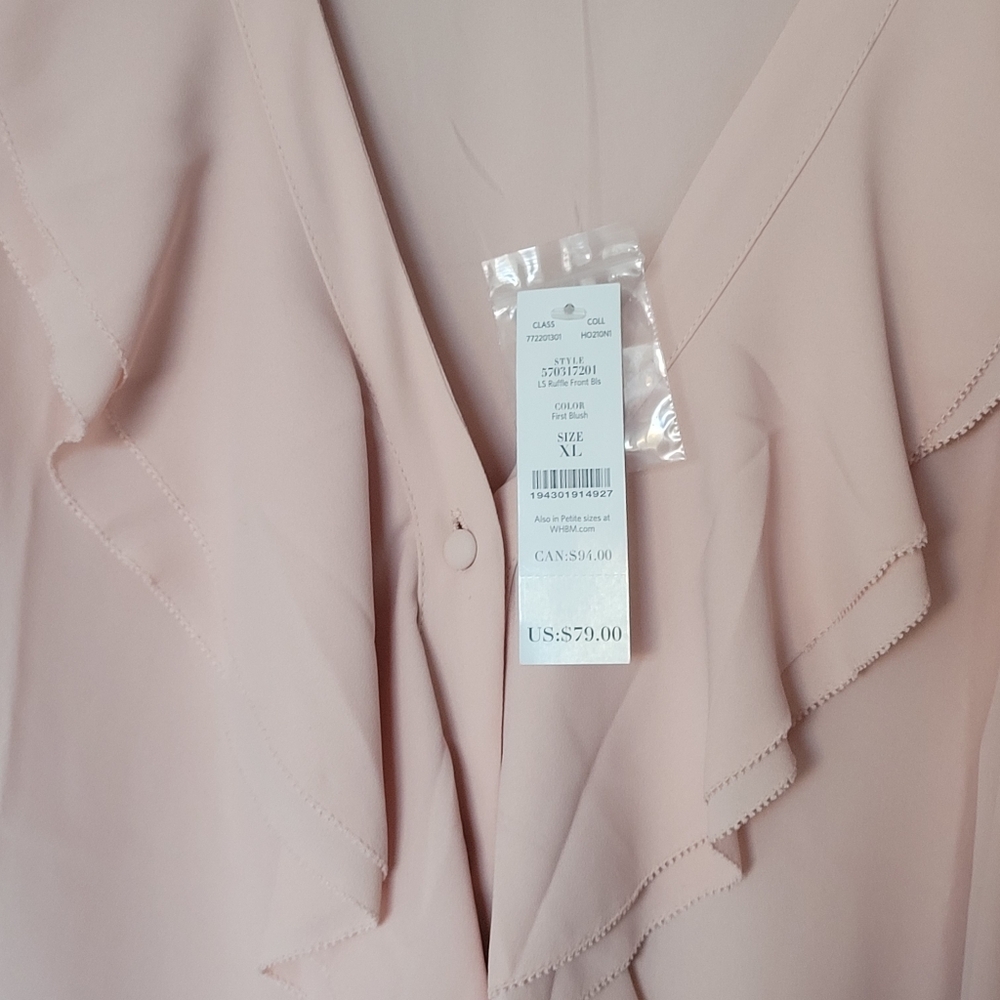 Two WHBM Ruffle Blouse Bundle (2) - Picture 3 of 11